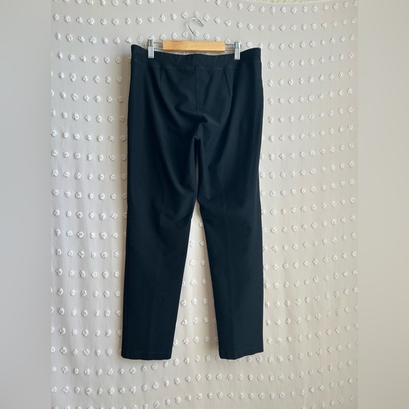 Eileen Fisher Straight Leg Pull On Pants Sz S‎ Black Business Professional - Picture 2 of 5